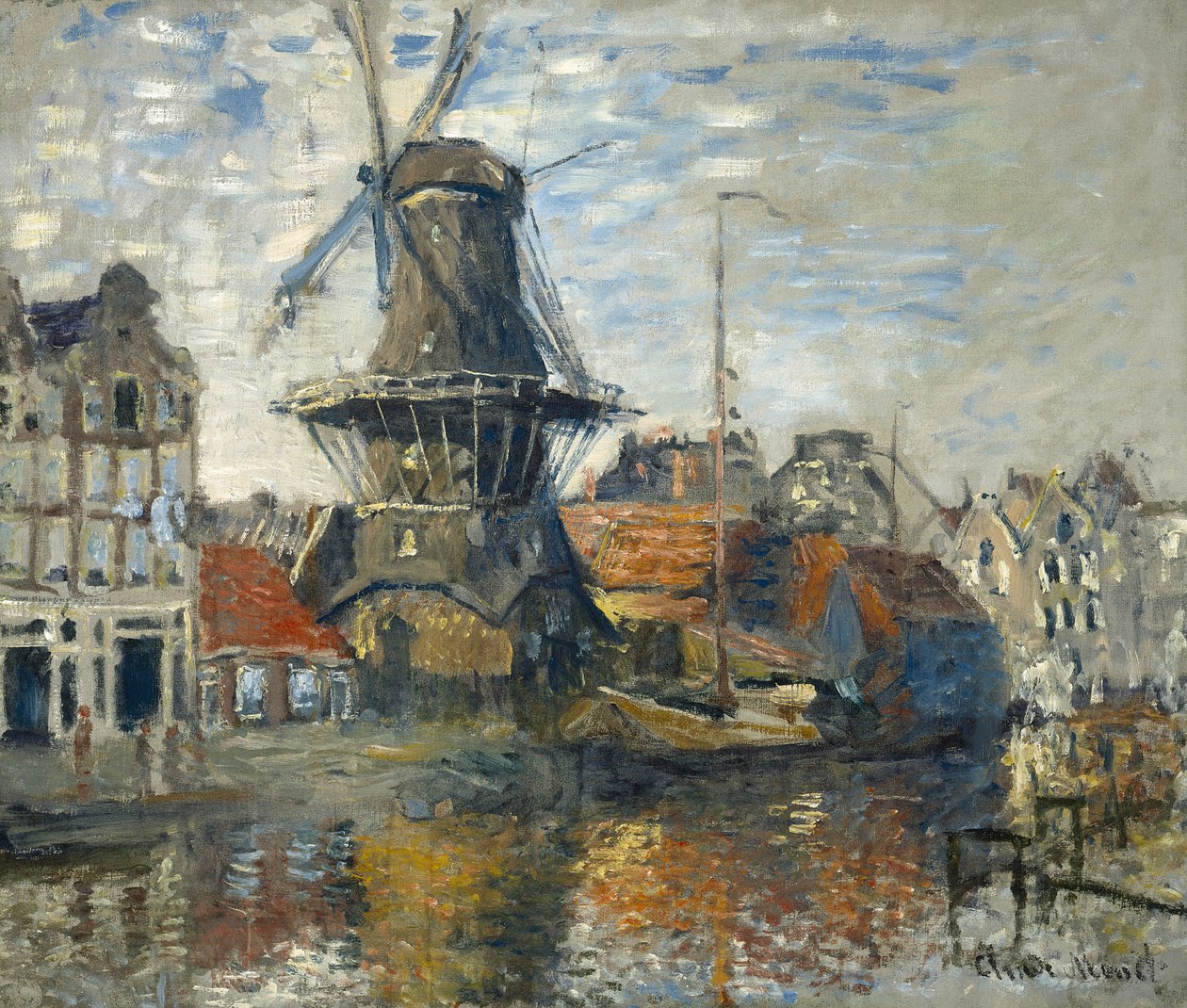 The Windmill, Amsterdam by Claude Monet