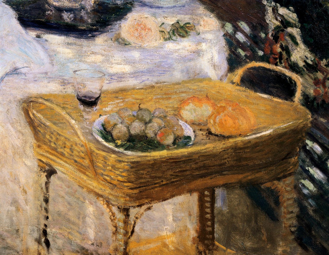 The Lunch, Decorative Panel Showing the Garden of Monet in Argenteuil (detail) by Claude Monet