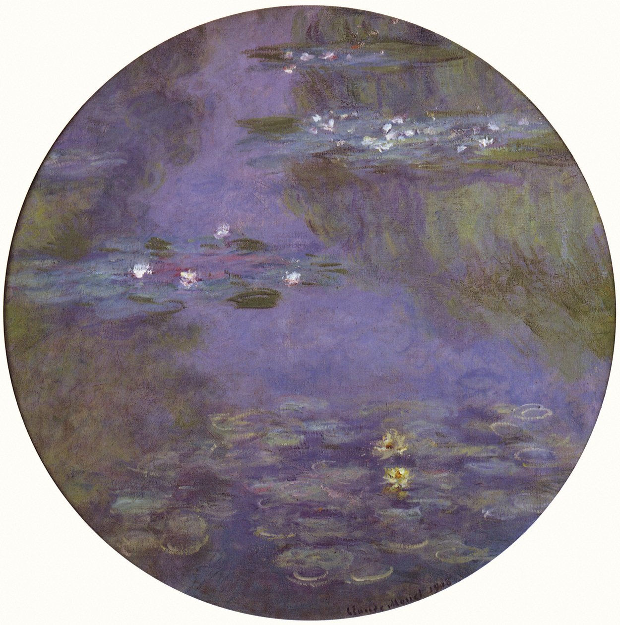 Water Lily Roundel by Claude Monet