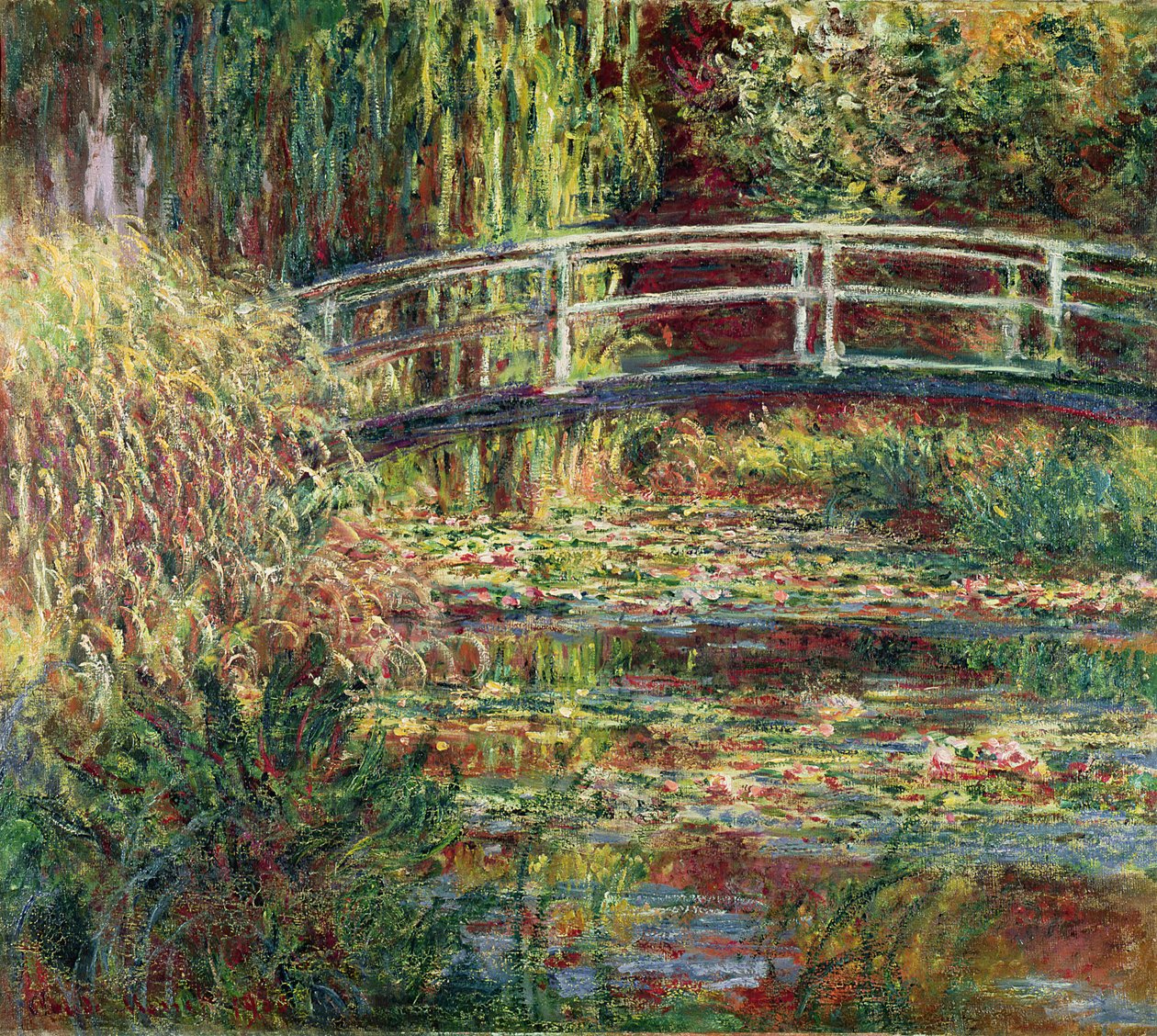 Waterlily Pond: Pink Harmony by Claude Monet