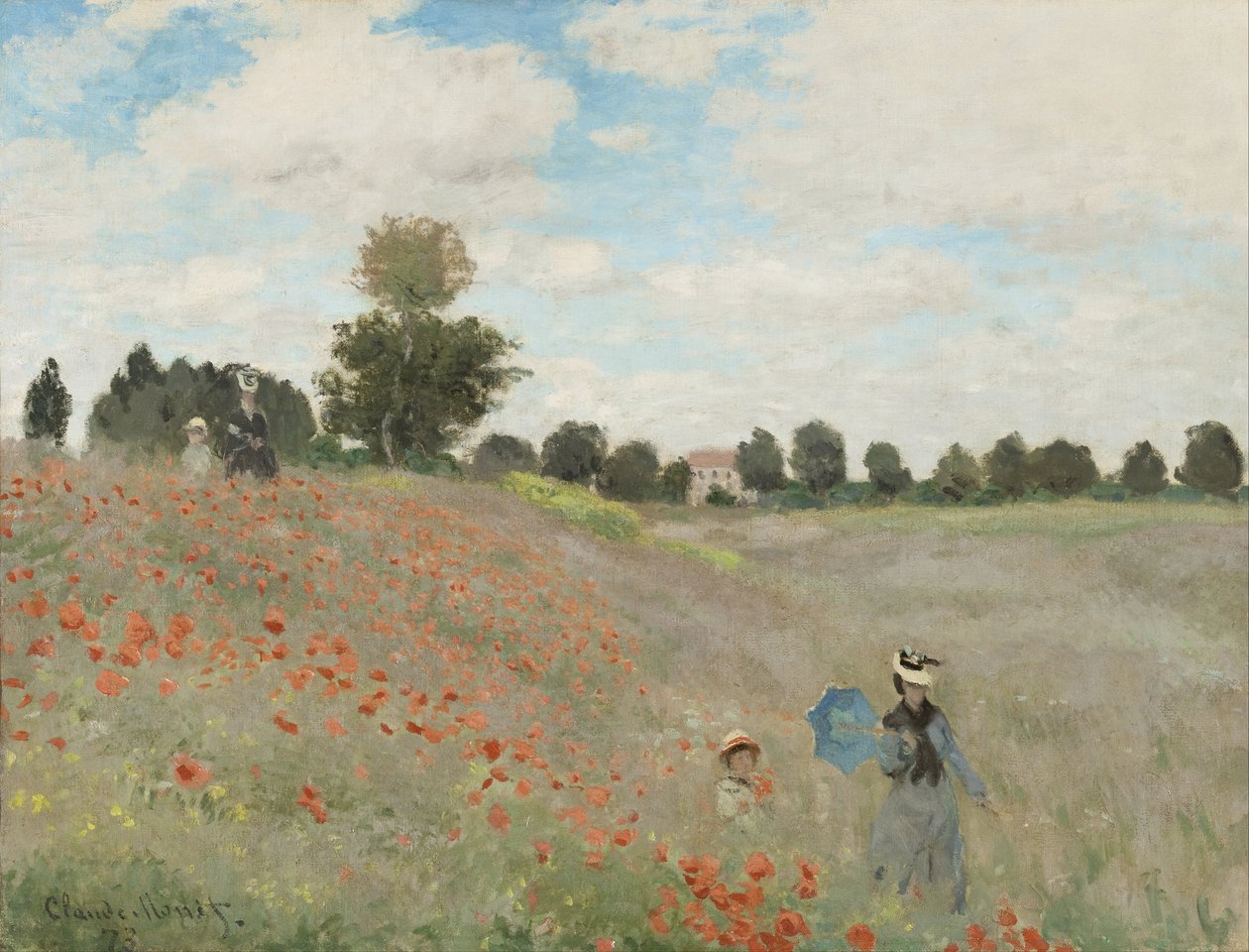 Wild Poppies Near Argenteuil by Claude Monet