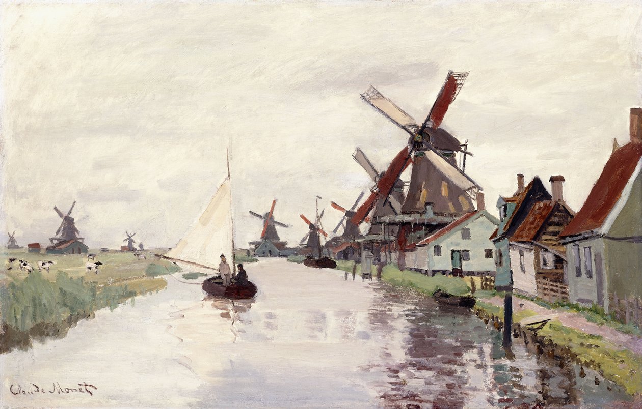Windmill in Holland, 1871 by Claude Monet
