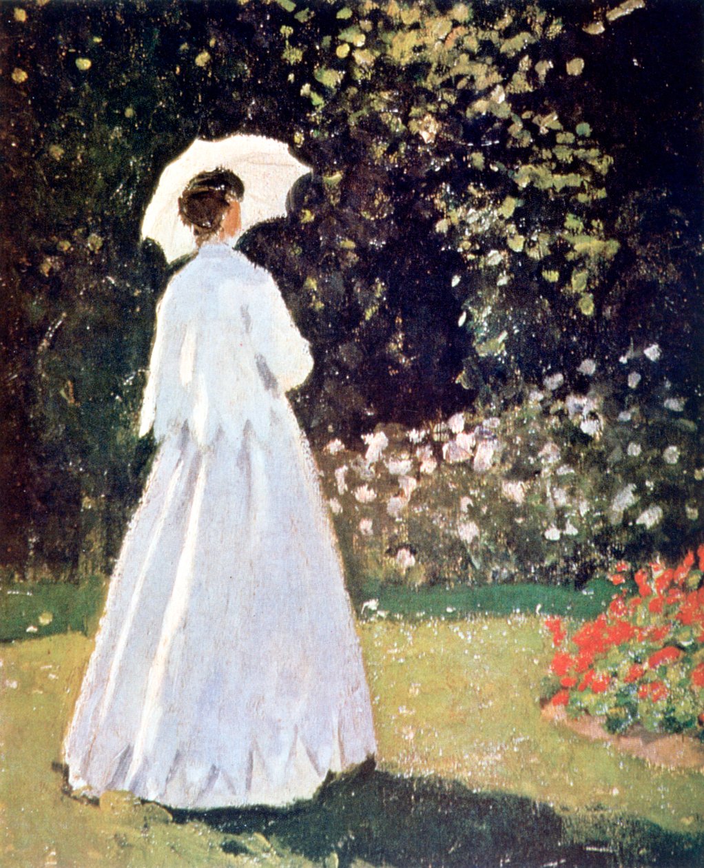 Woman in the Garden, Sainte Adresse (detail) by Claude Monet