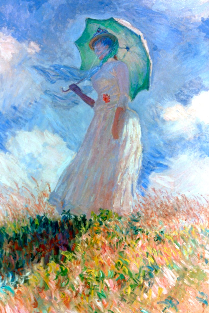 Woman with Umbrella Turned to the Left, 1886 by Claude Monet