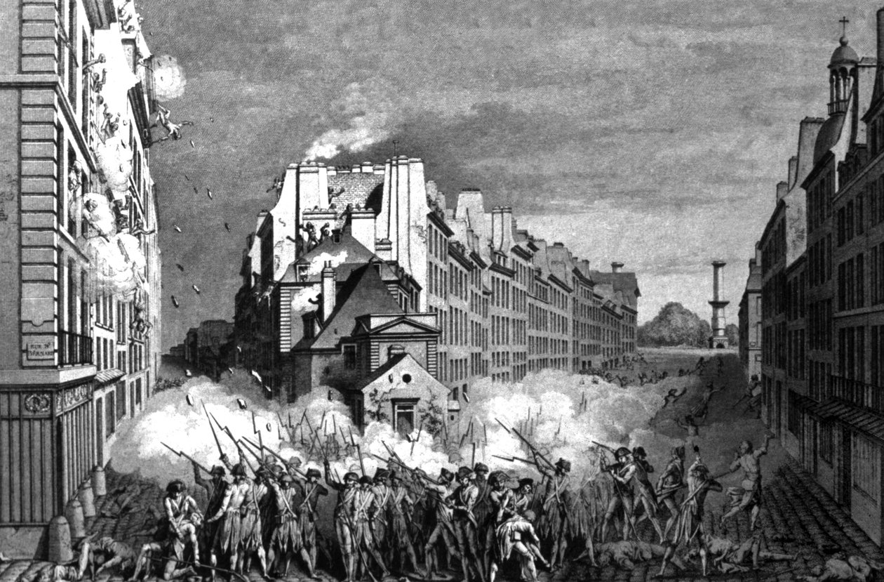 Reveillon Riot at Faubourg Saint Antoine, c.1790 by Claude Niquet