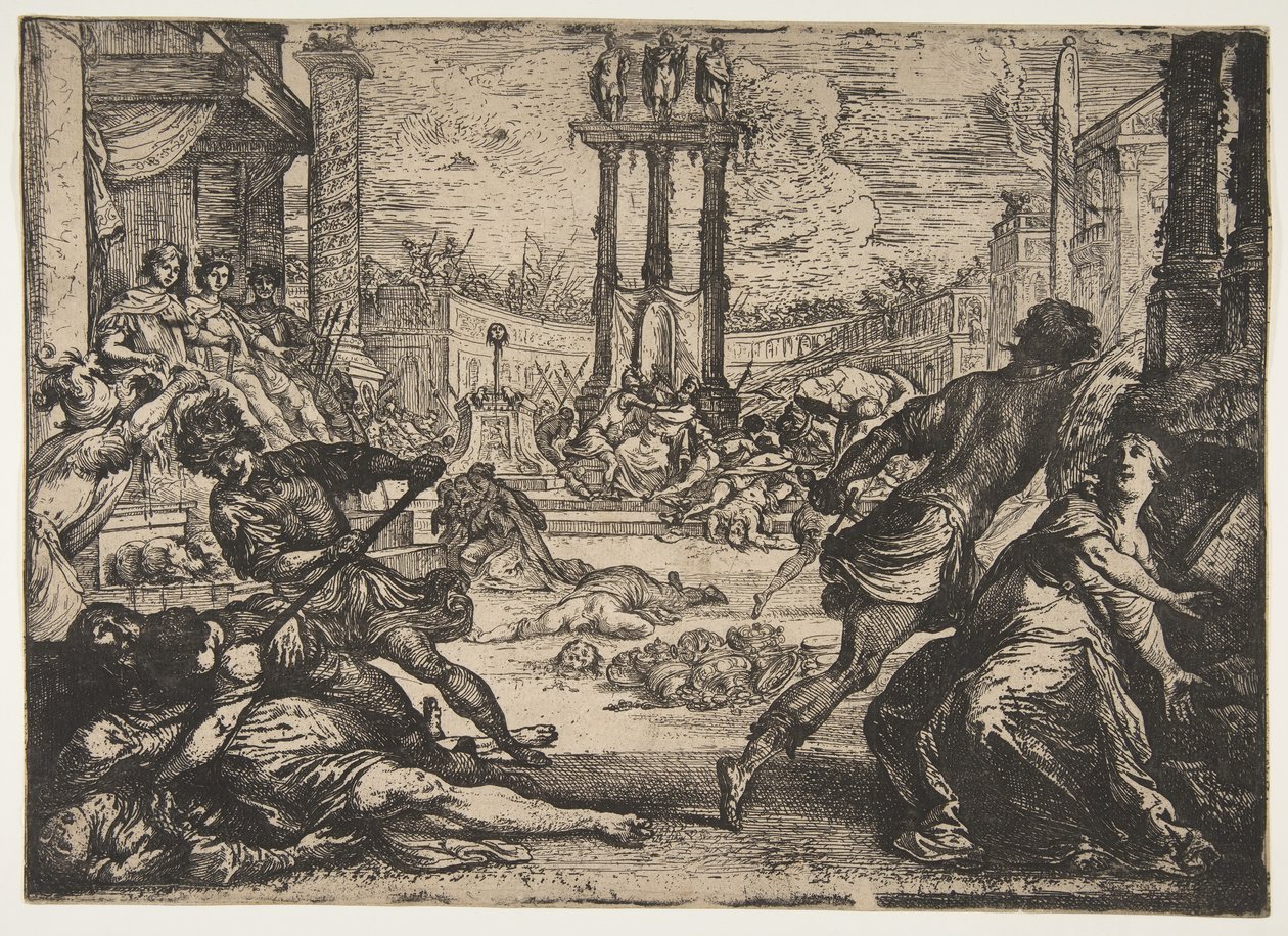 A Massacre by the Triumvirate by Claude Vignon