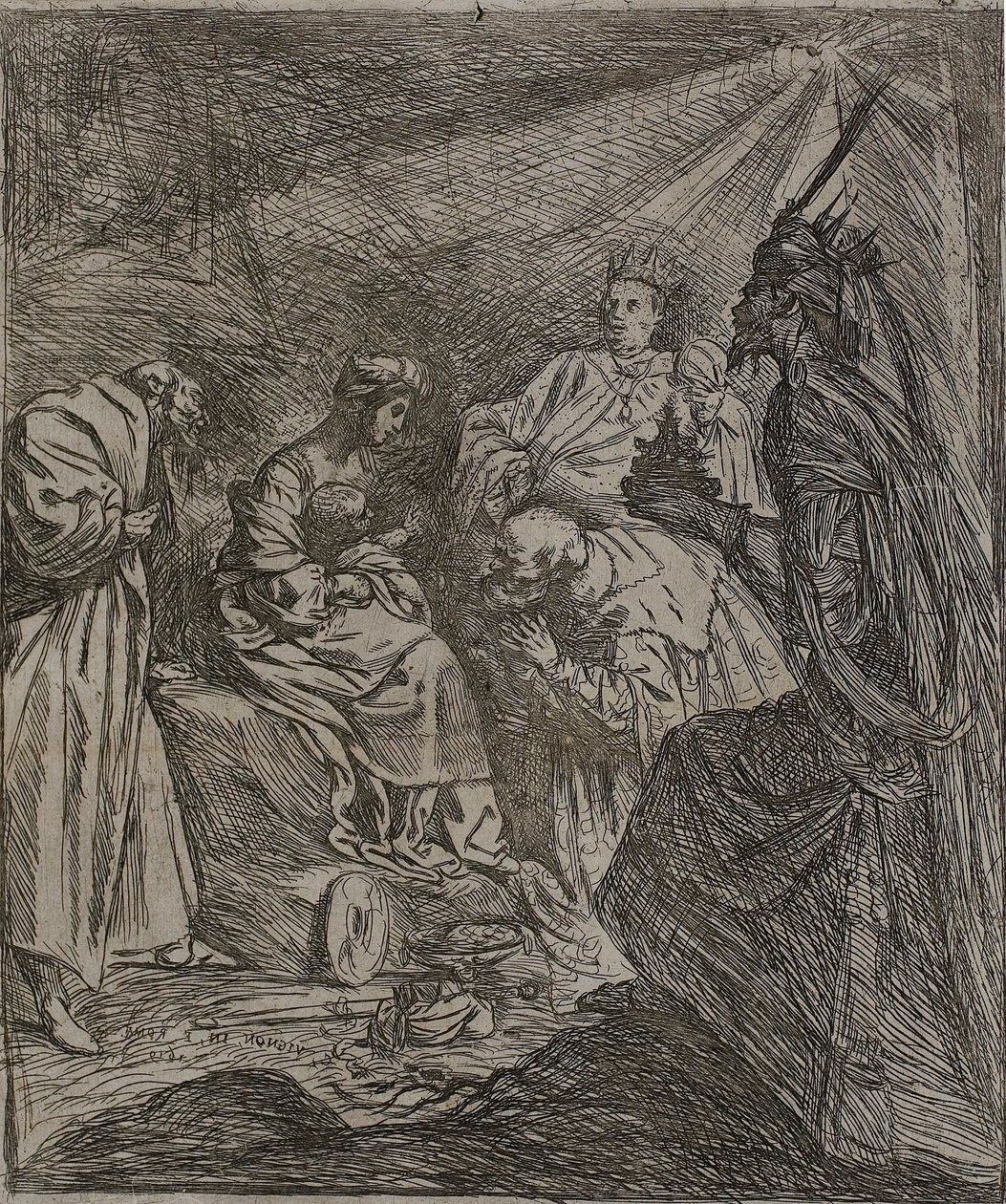 Adoration of the Kings by Claude Vignon