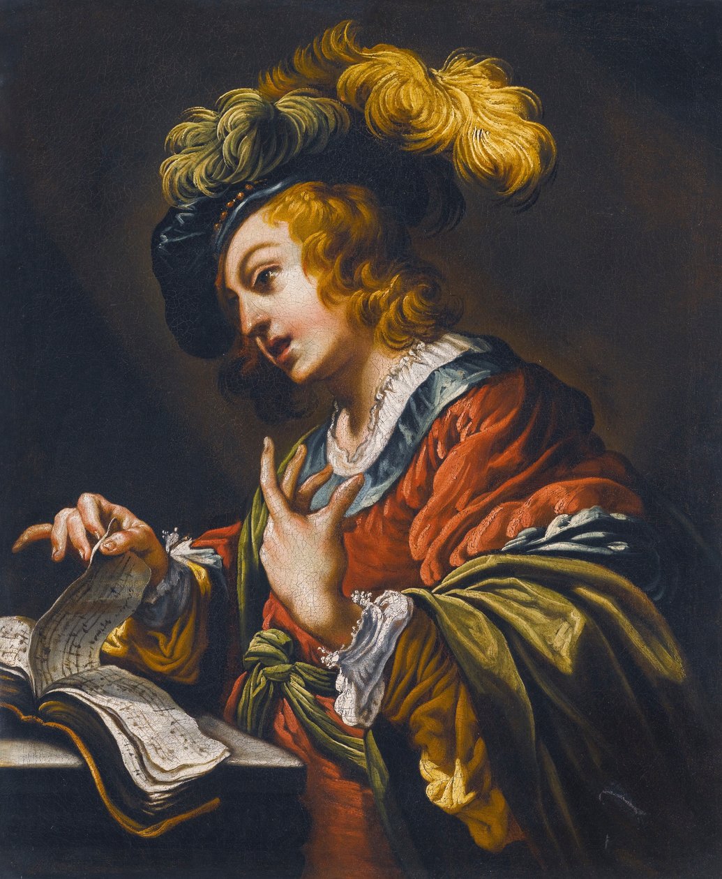 The Young Singer by Claude Vignon