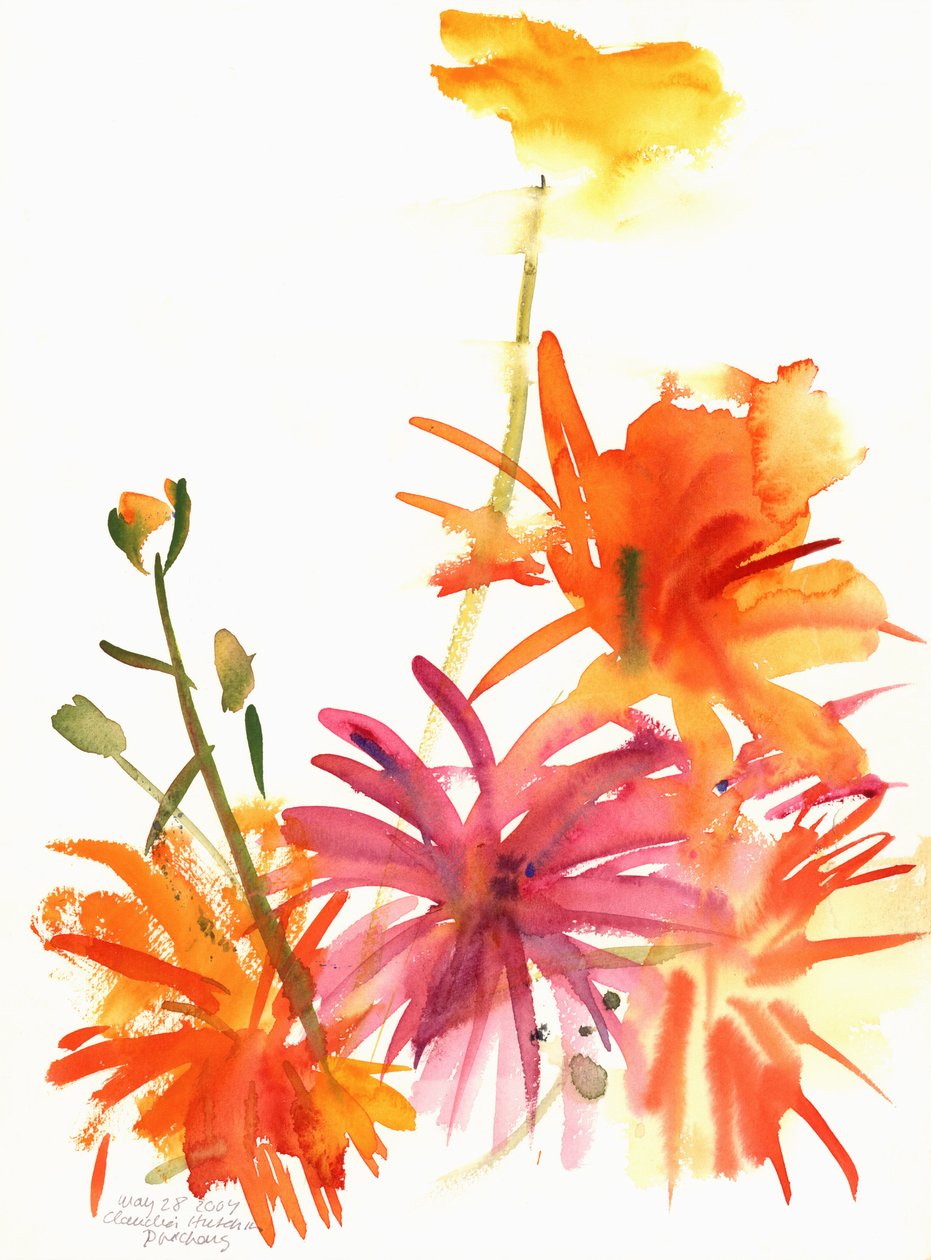 Marigolds and Other Flowers by Claudia Hutchins-Puechavy
