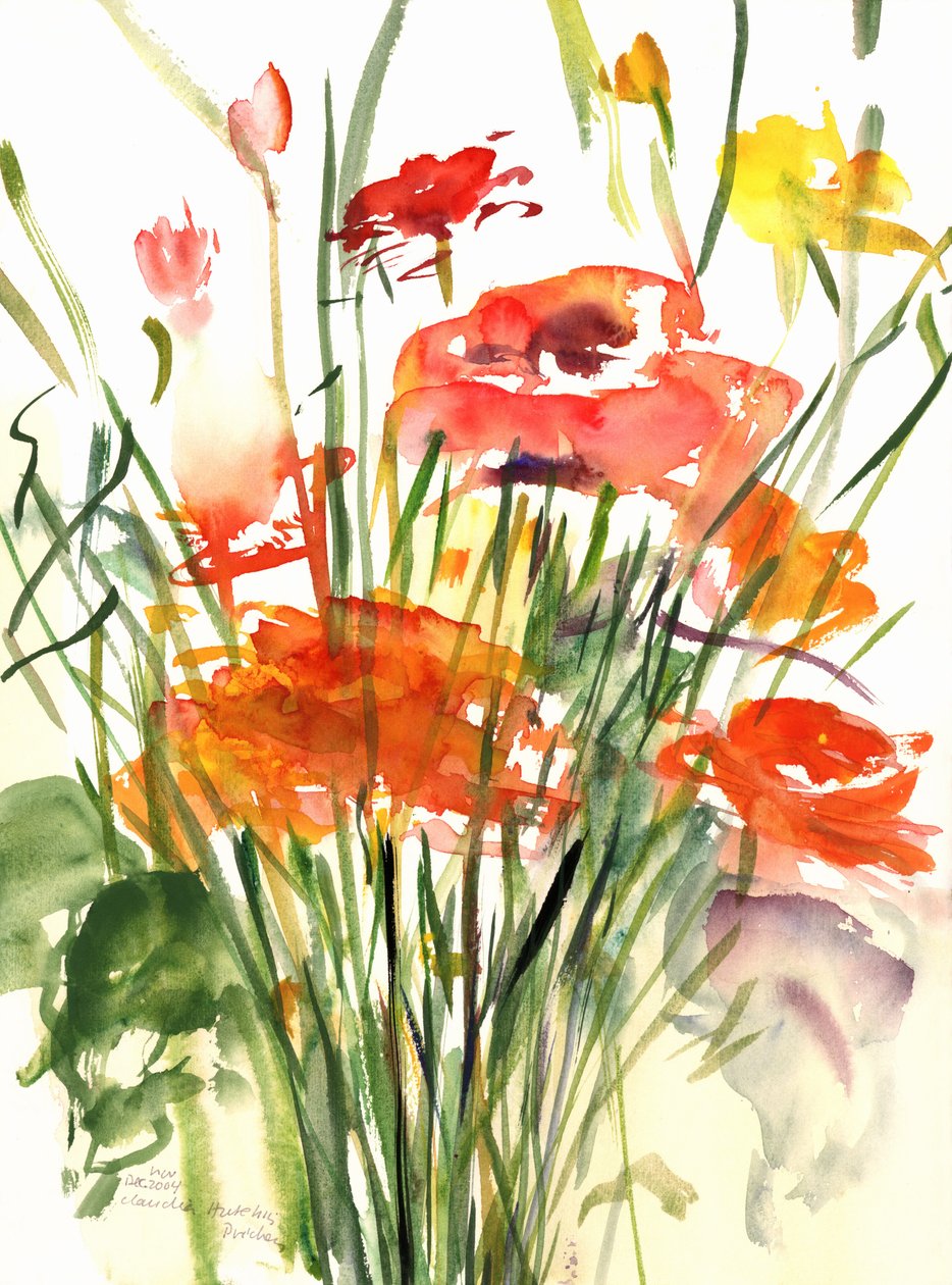 Renoncules, 2001 by Claudia Hutchins Puechavy