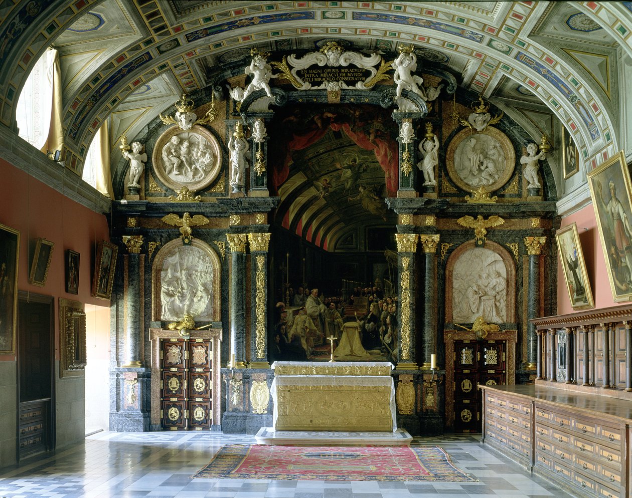 The Adoration by Carlos II of the Sacred Form, from the Sacristy by Claudio Coello