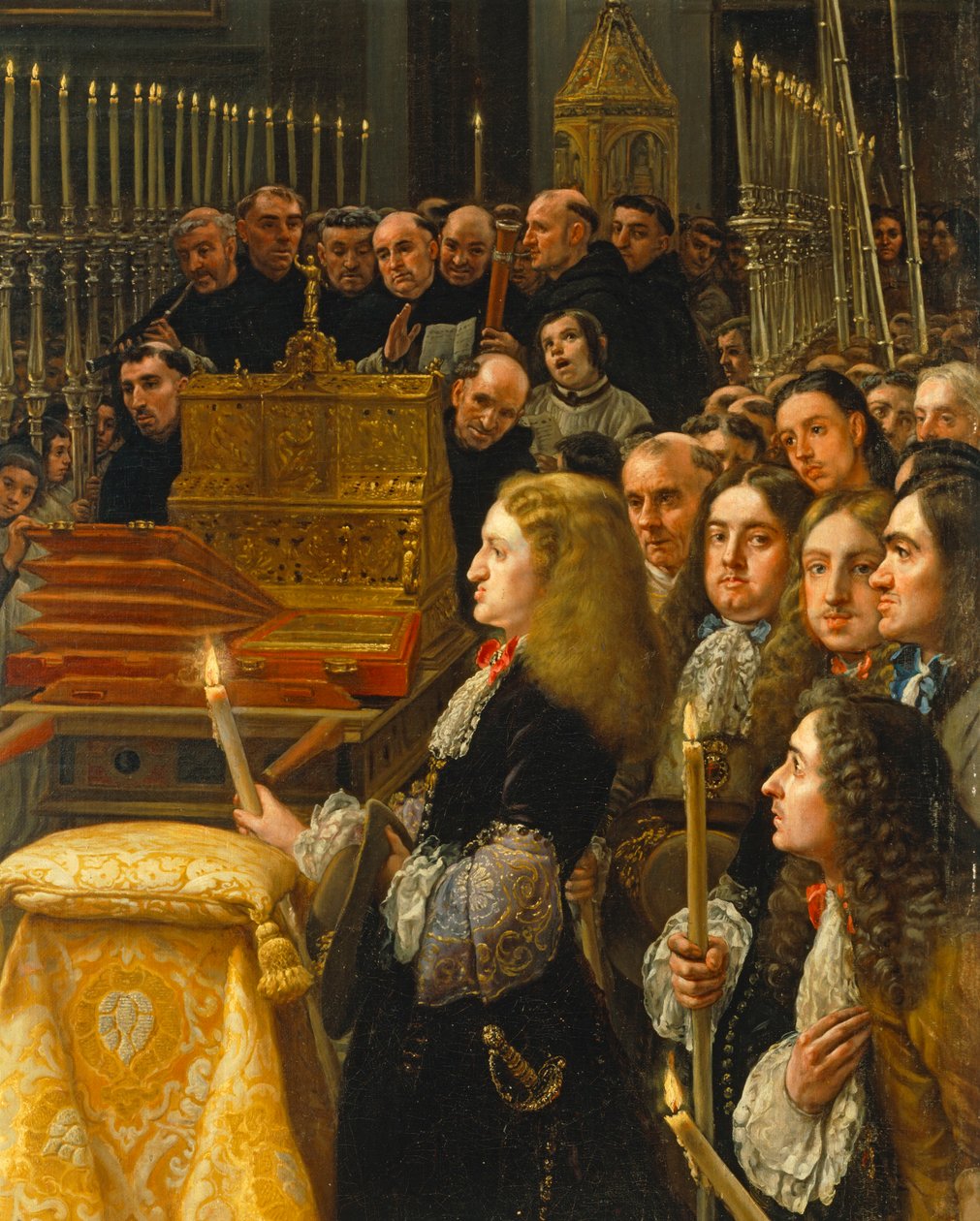 Adoration of the Sagrada Forma by Carlos II, King of Spain by Claudio Coello