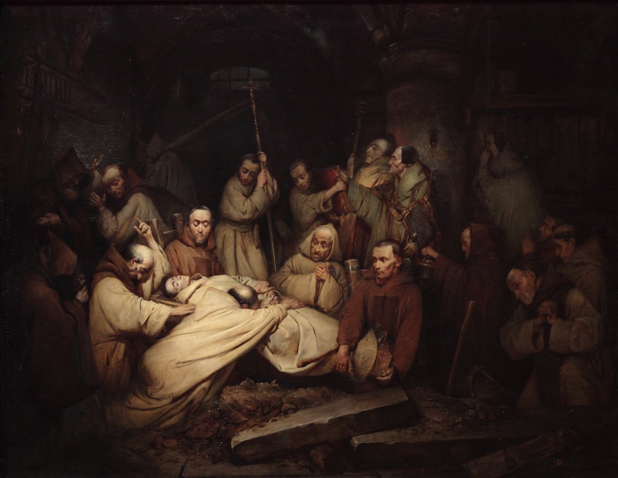 Last scene of the Memoir of Count of Comminges by Claude Jacquand