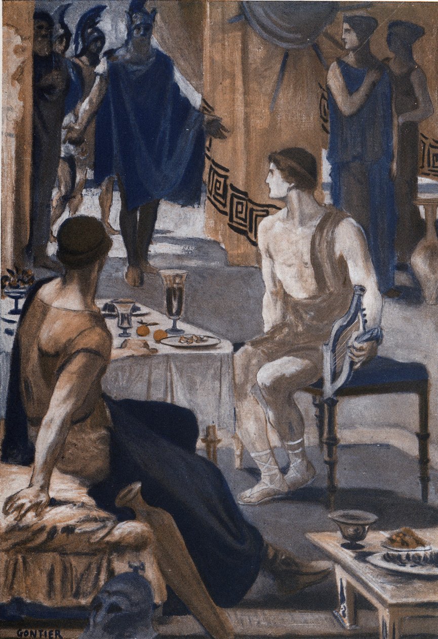 Achilles Receives Agamemnon
