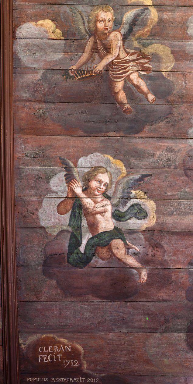 Locquirec (Finistère) / Saint-Jacques Church, Painted Vault Panelling (Photo) by Cleran