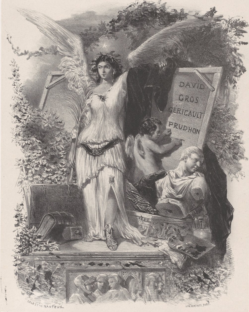 Contemporary Artists, ca. 1847 by Célestin Nanteuil