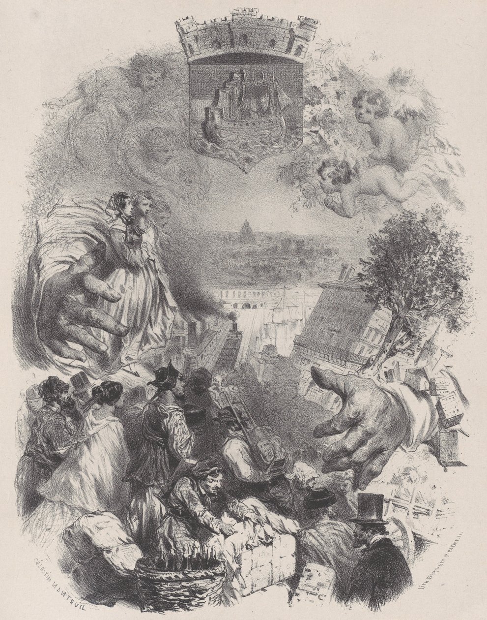Title Page for Les Artistes Anciens & Modernes, Vol. IX by Célestin Nanteuil