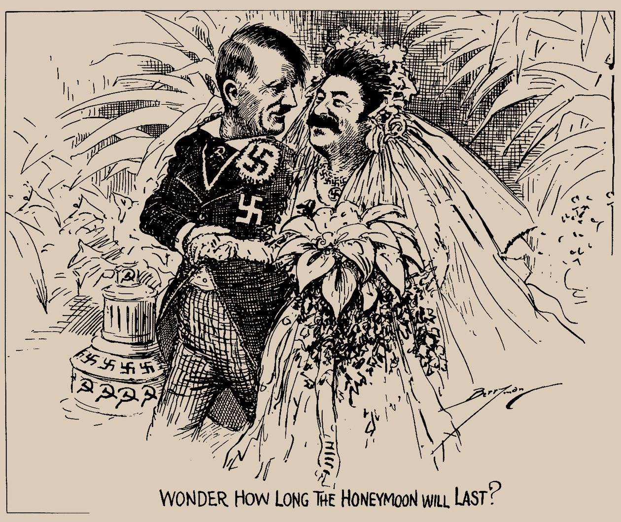 Wonder how long the honeymoon will last The Washington Star by Clifford K. Berryman