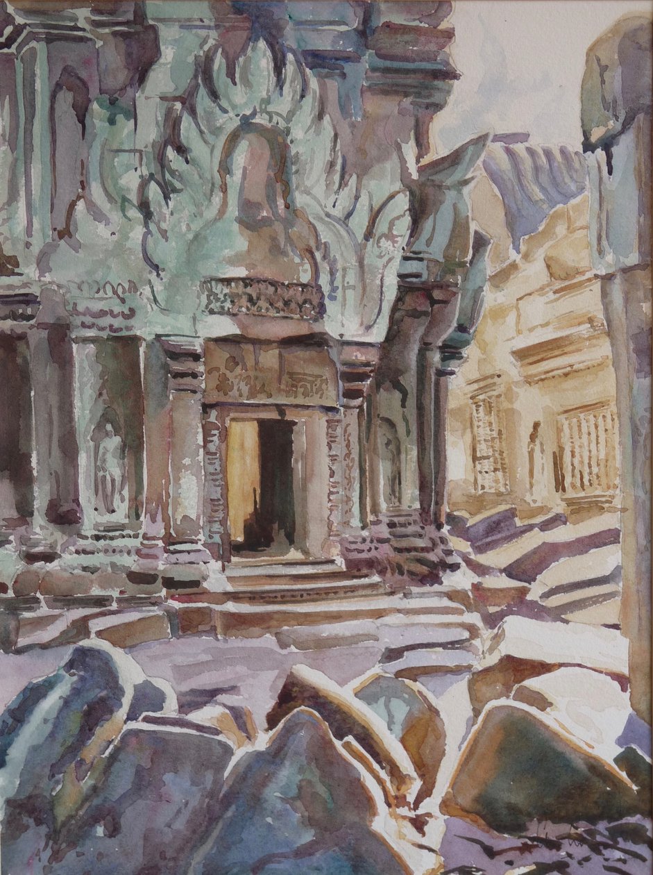 At the Heart of Ta Promh, 2000 by Clive Wilson