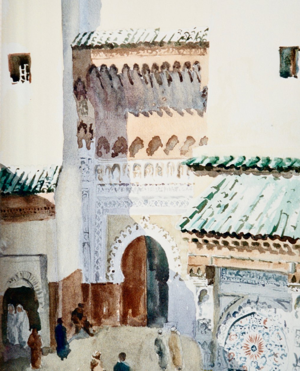 Place Nejjarine, Fez, 2000 by Clive Wilson