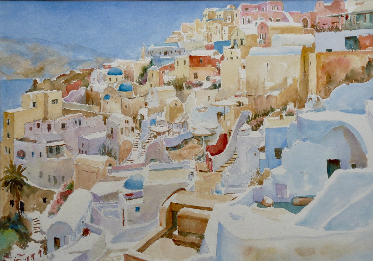 Santorini, Oia, 2019 by Clive Wilson