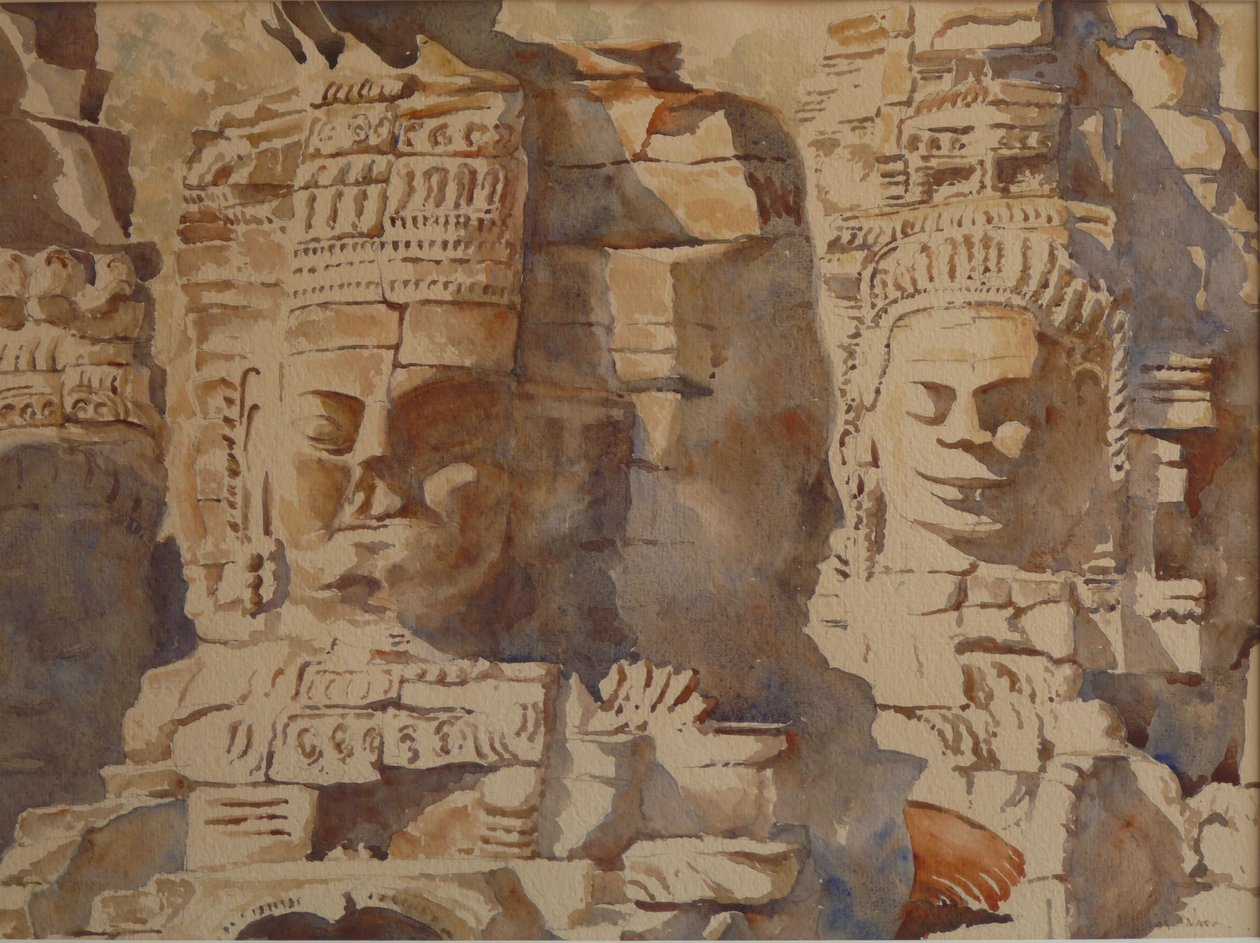 The Bayon, Angkor - How Many Faces by Clive Wilson