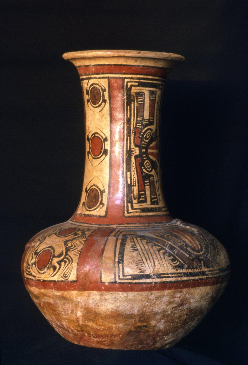 High Necked Jar, Early Cocle Phase, 700-800 AD by Cocle Culture