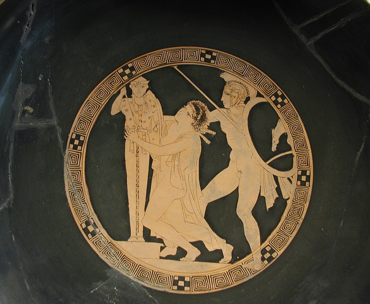 Ajax the Lesser drags Cassandra from the Palladium by Codrus Painter