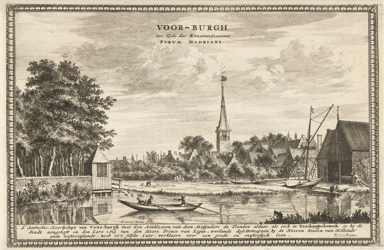 View of Voorburg by Coenraet Decker