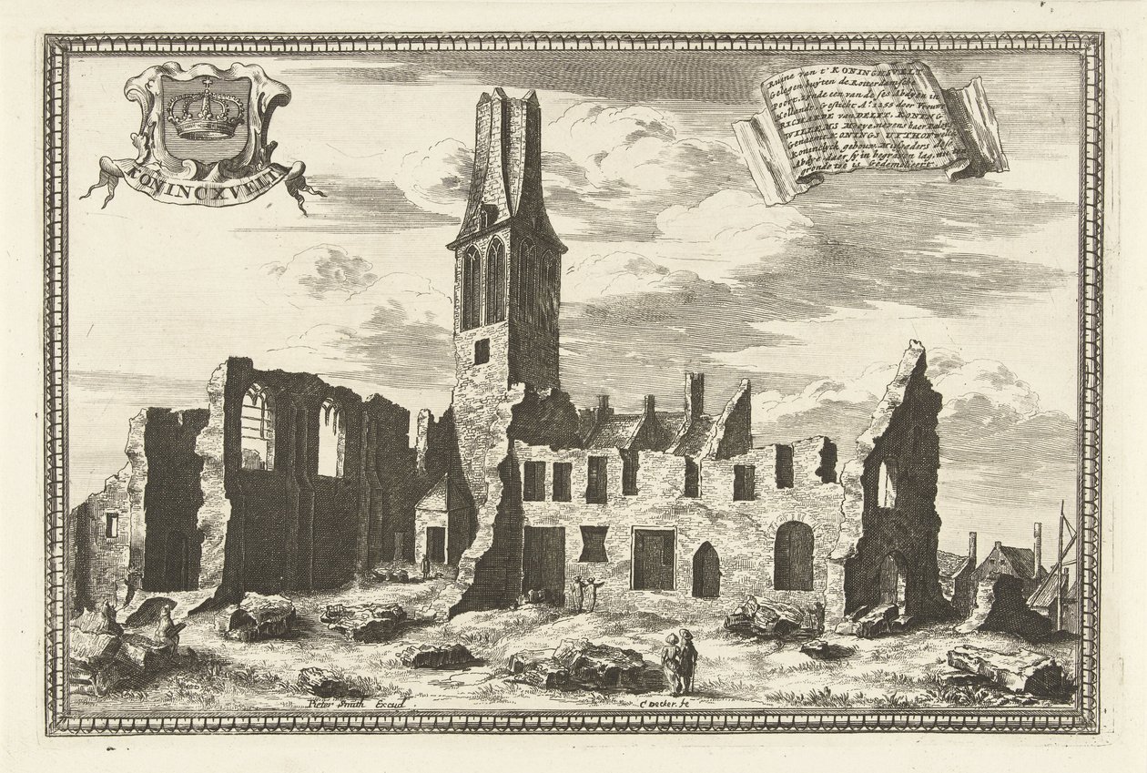 View of the Ruin of the Koningsveld Monastery by Coenraet Decker
