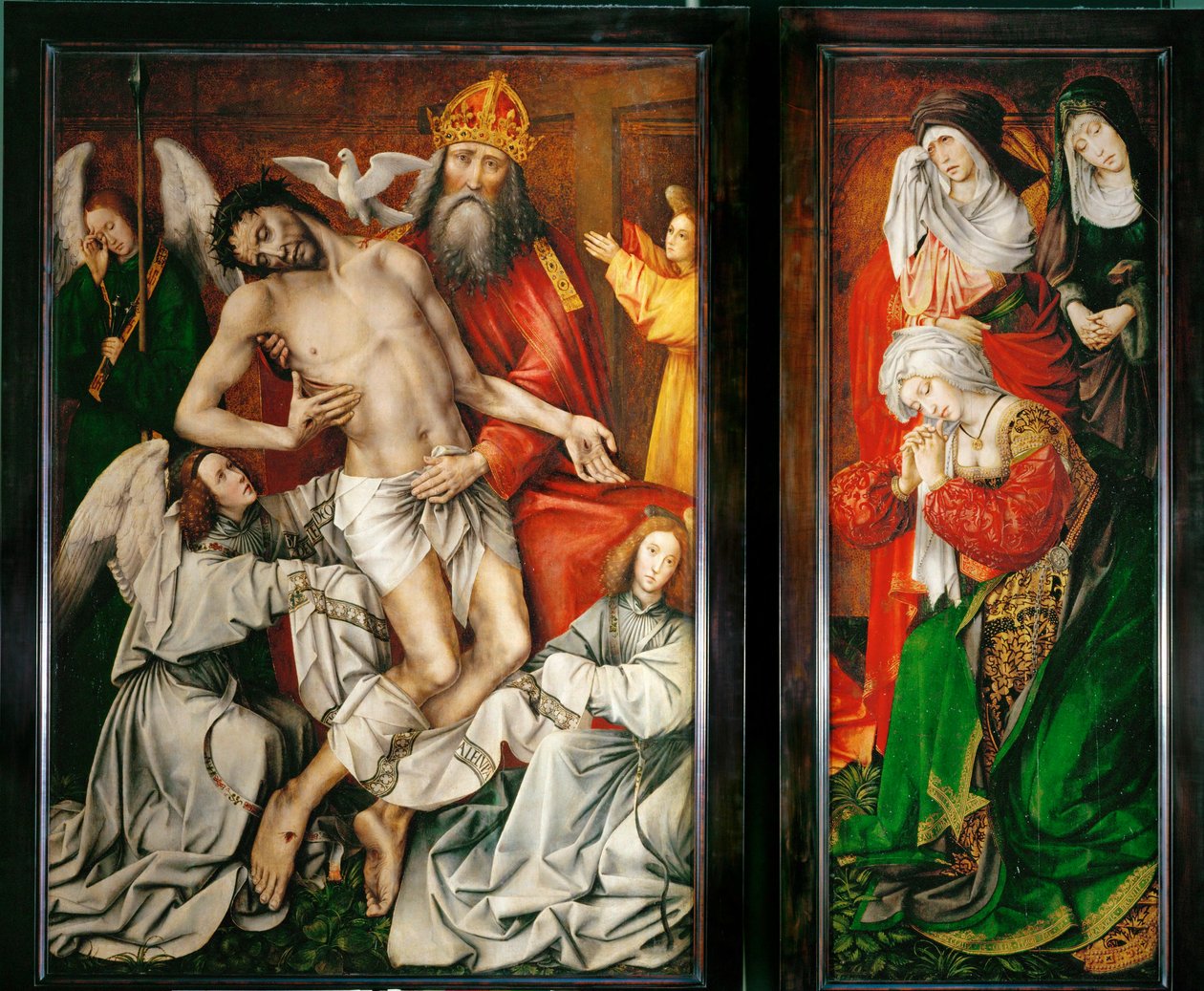 The Throne of Grace - God the Father, Christ, Holy Ghost and Angels by Colijn de Coter