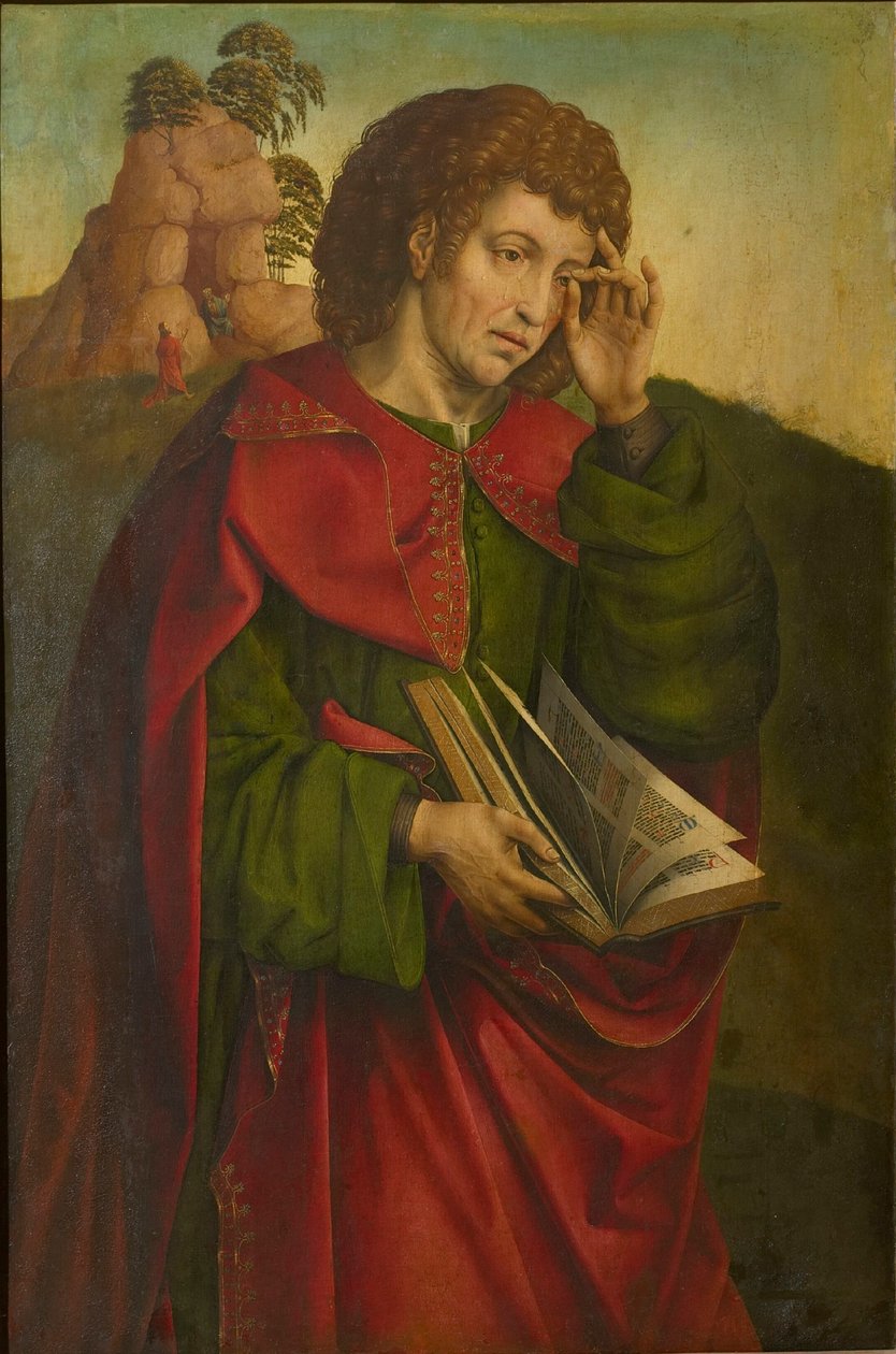 Saint John the Evangelist Weeping, c. 1500 by Colijn de Coter