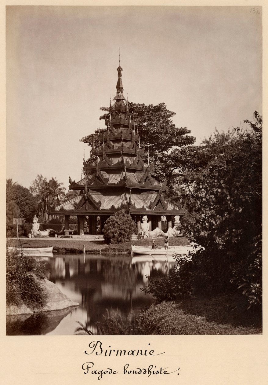 Buddhist rest house, Moulmein, Burma, c.1875 by Colin Roderick Murray