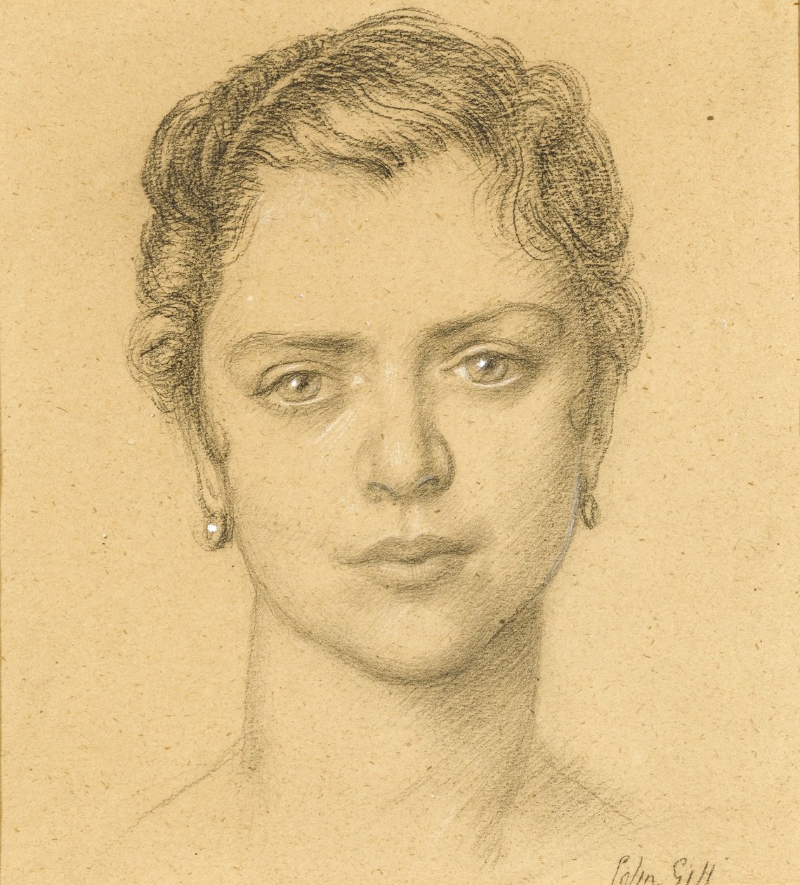 Portrait of Mabel Lethbridge by Colin Unwin Gill