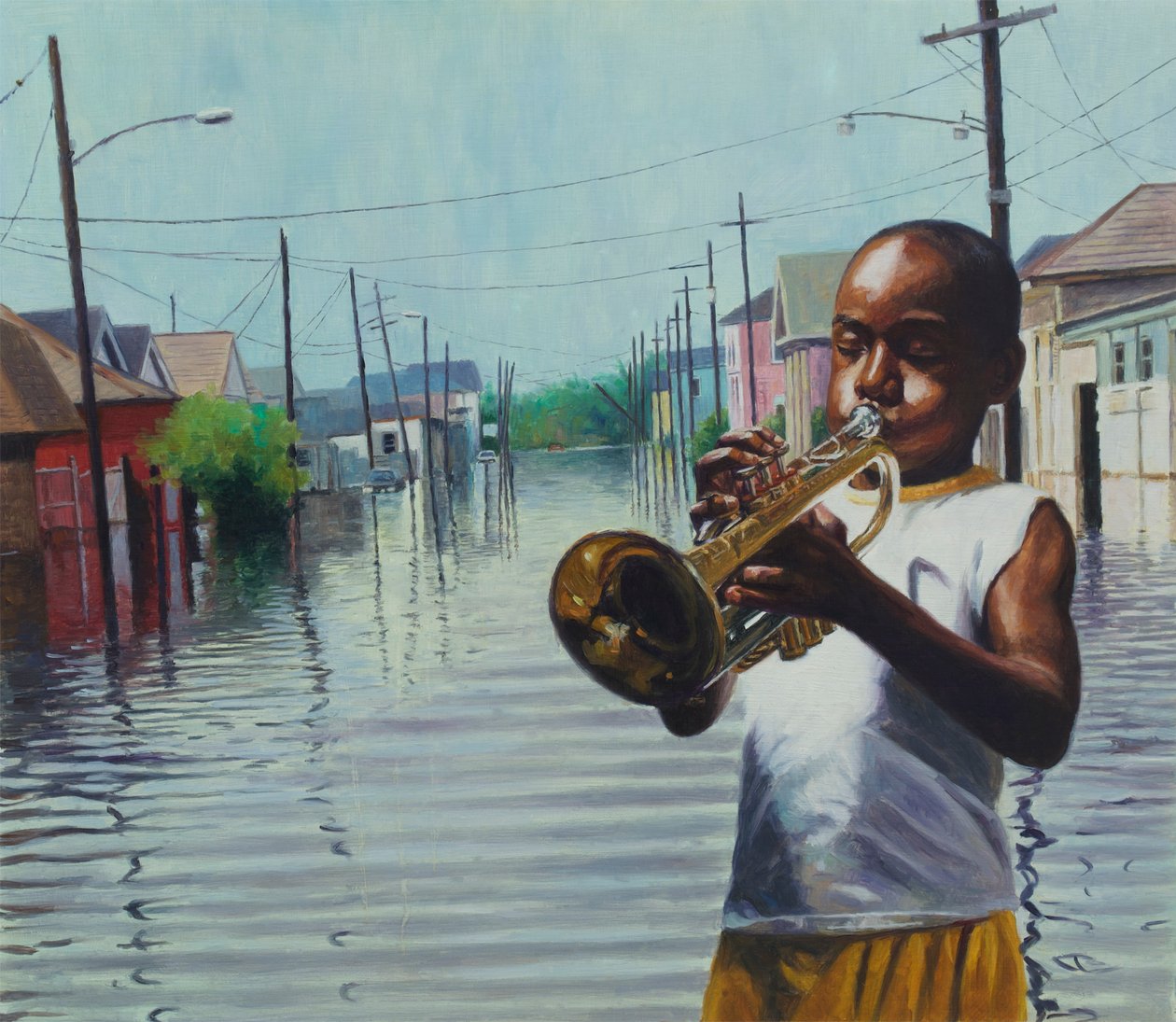 Boy With Horn by Colin Bootman