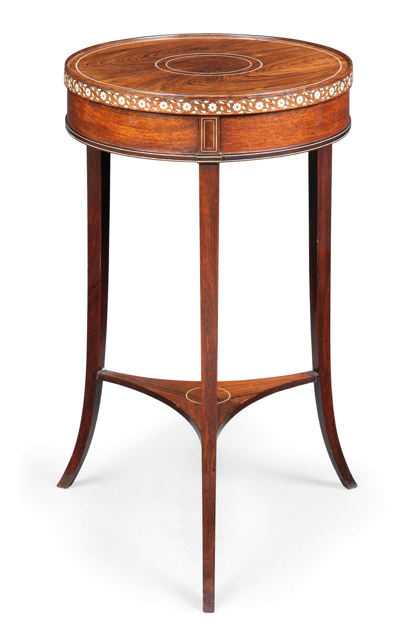 Victorian inlaid occasional table by Collinson and Lock