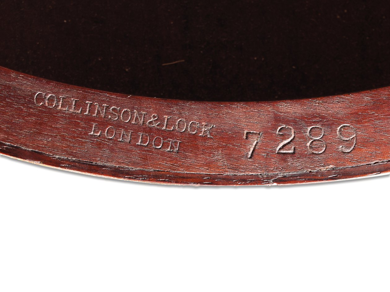 Victorian inlaid occasional table (detail) by Collinson and Lock