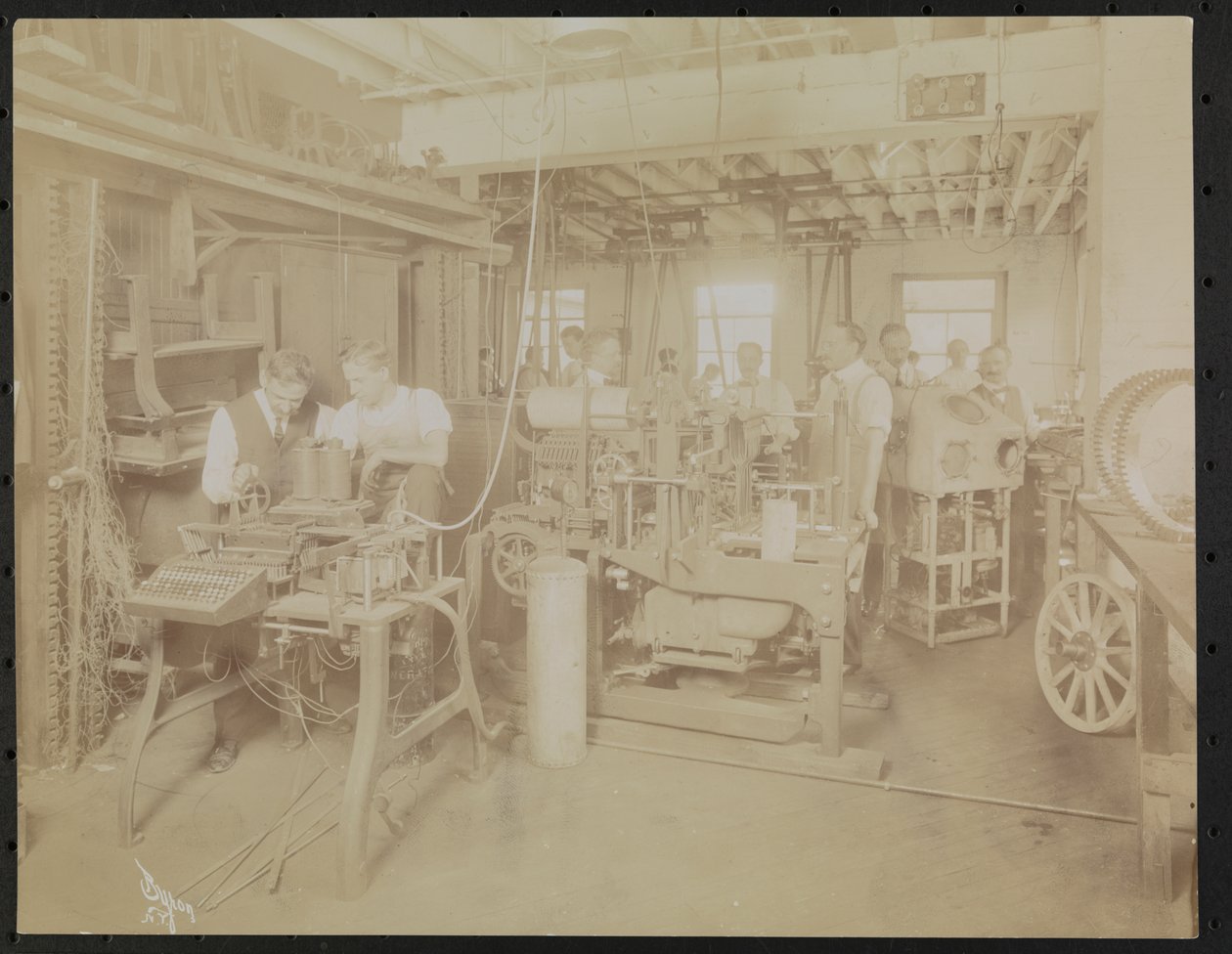 Dressler & Co. Motion Picture Laboratory with Men Working, New York by Company Byron
