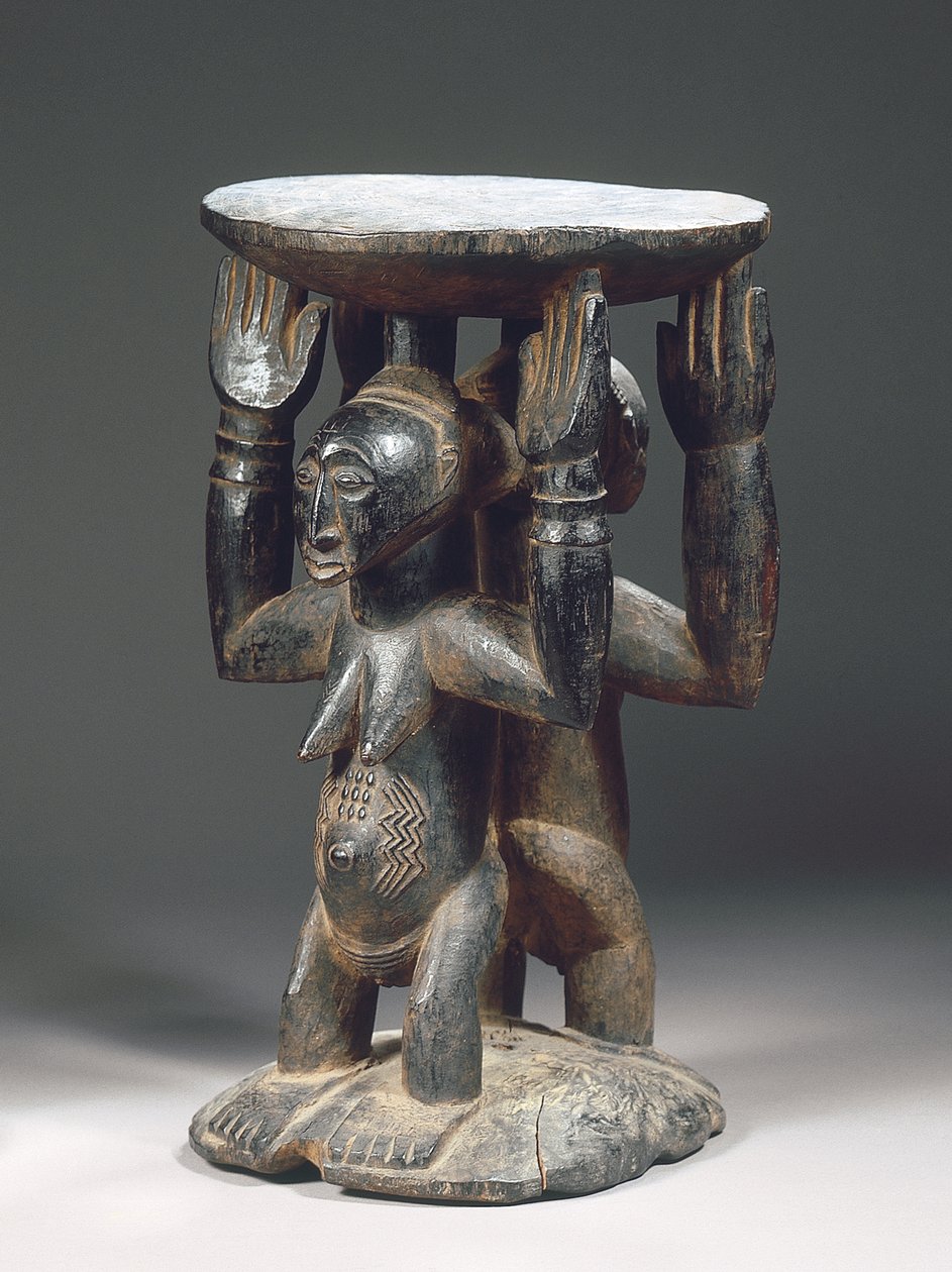 Luba Hemba stool by Congolese Congolese
