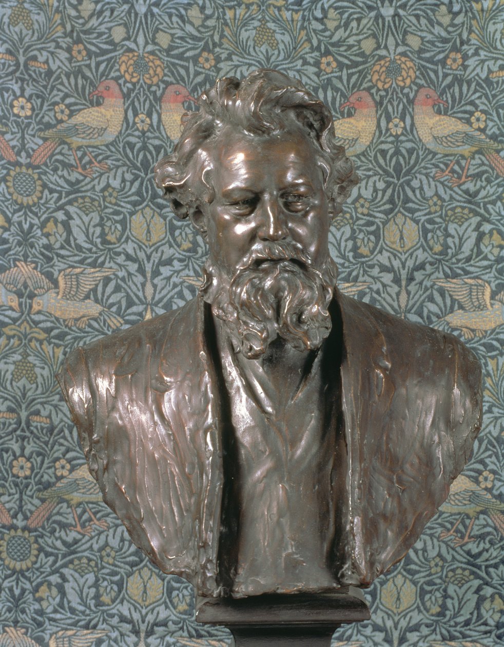 Bust of William Morris (1834-96) by Conrad Dressler (bronze) by Conrad Dressler