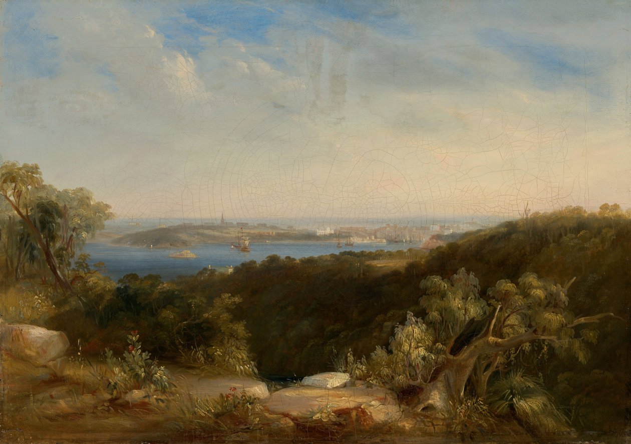 View of Sydney Harbour Showing Sydney Cove by Conrad Martens
