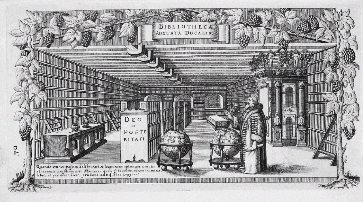 August von Brunswick-Lüneburg in His Library, 1650 by Conrad Buno