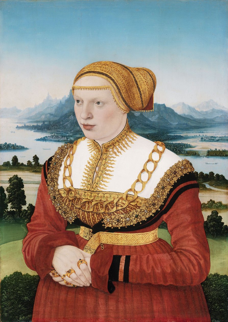 Portrait of Katherina Knoblauch (1513-1542) by Conrad Faber von Kreuznach