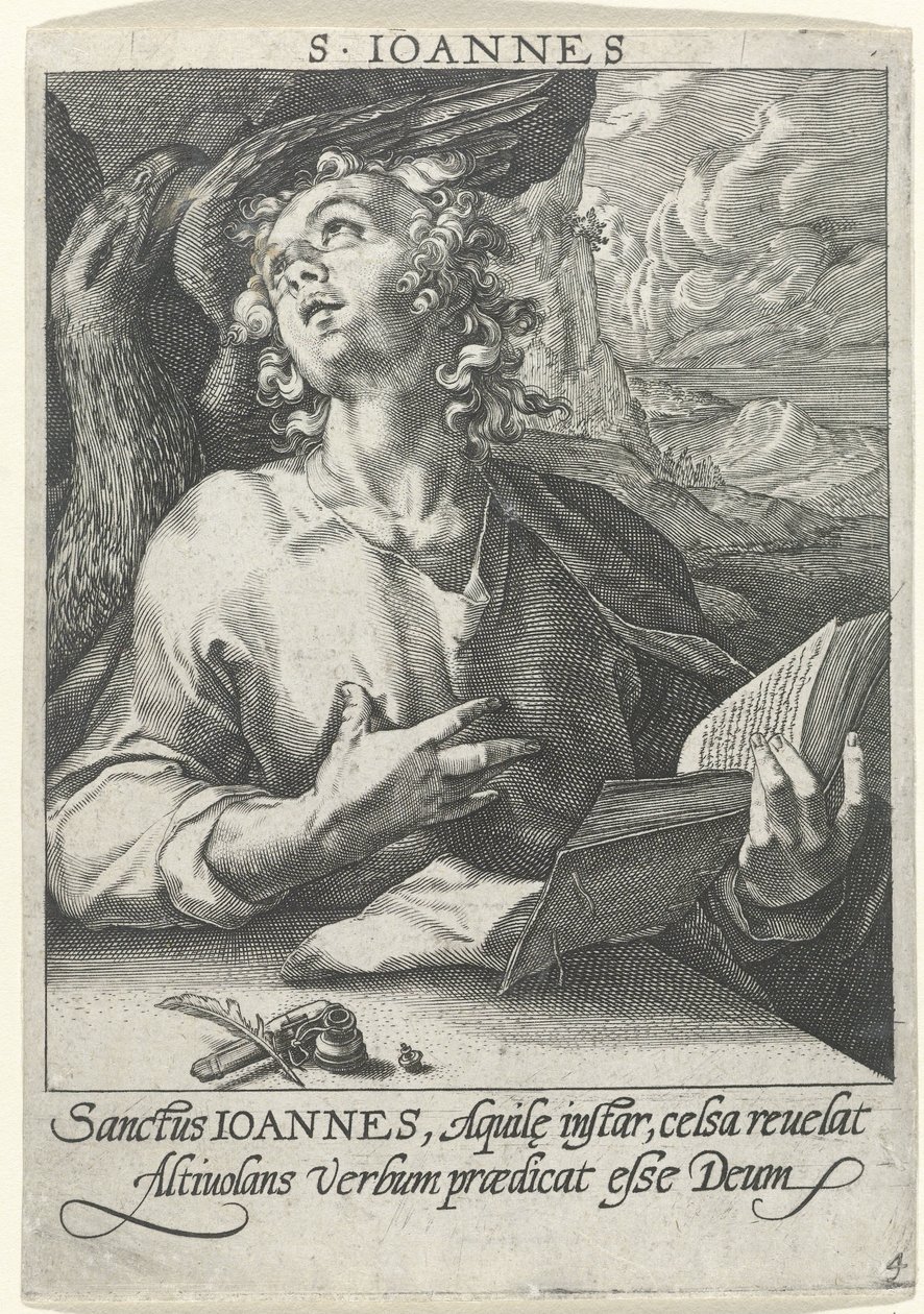 Evangelist John (series title) The Four Evangelists by Conrad Goltz (possibly)