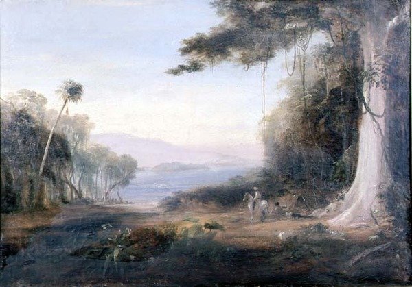 An Illiwara Lake Landscape by Conrad Martens