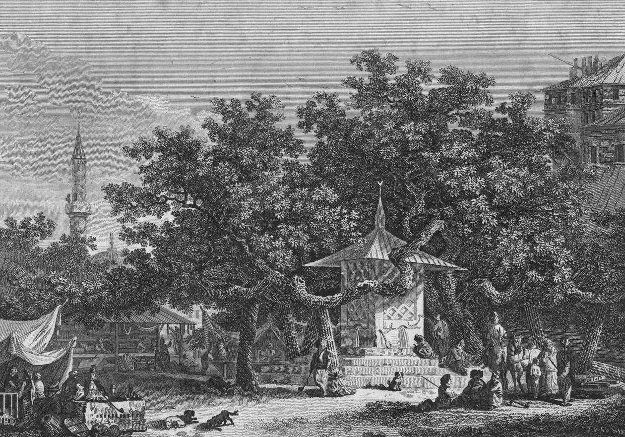 A View near the City of Damascus, Engraved by Heath by Conrad Martin Metz