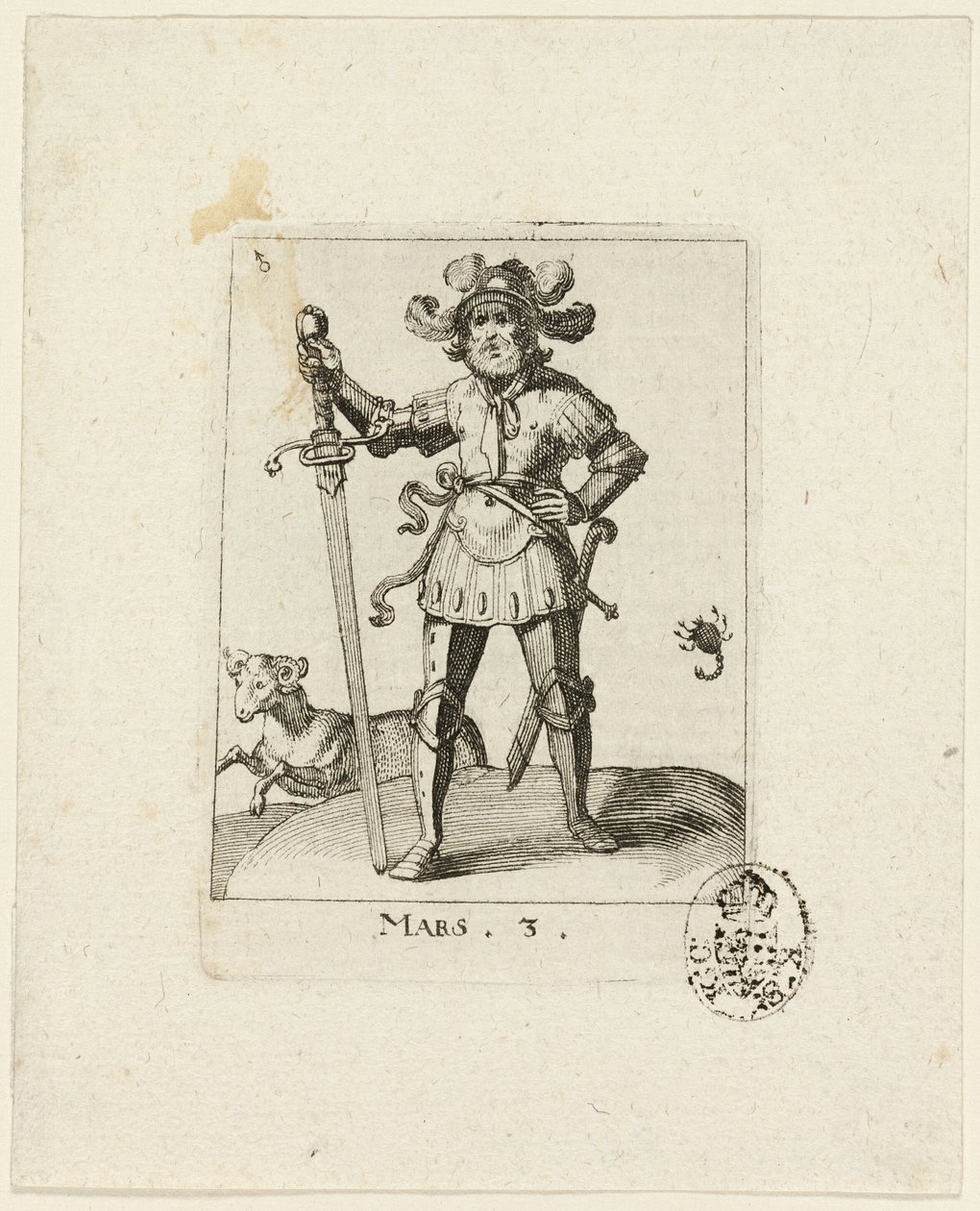 Mars, plate three from The Seven Planets by Conrad Meyer