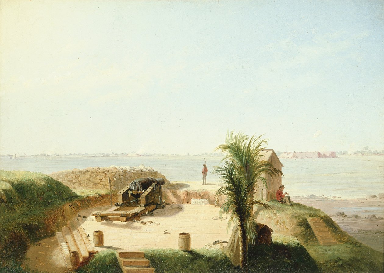 Battery Marion, November 4 by Conrad Wise Chapman