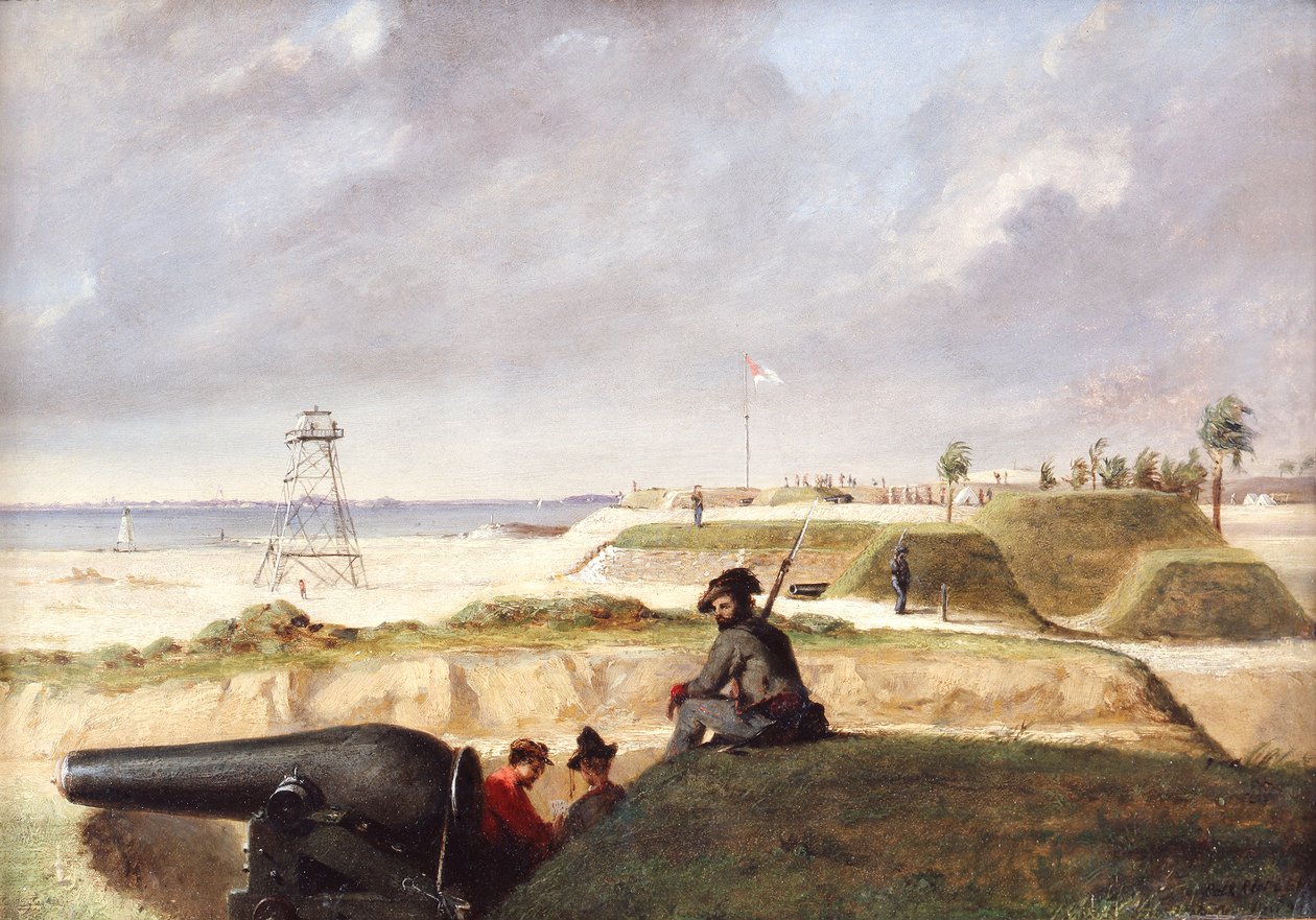 Battery Rutledge, December 3rd by Conrad Wise Chapman