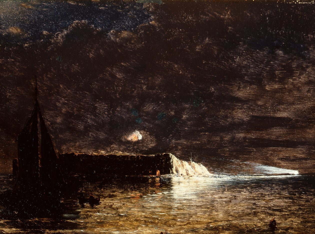 Night Bombardment, Fort Sumter, December 10 by Conrad Wise Chapman
